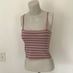 John Galt | Striped Crop Cami Tank